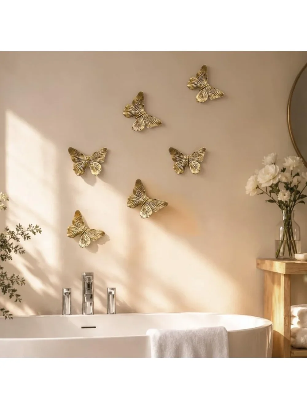 3D Butterfly Wall Decor Set - Resin Art for Living Room, Bedroom & Gallery